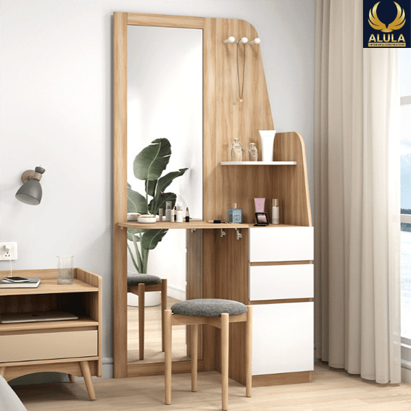 Bàn Trang điểm Nhỏ Gọn Bằng Gỗ ALULA-BTD.24